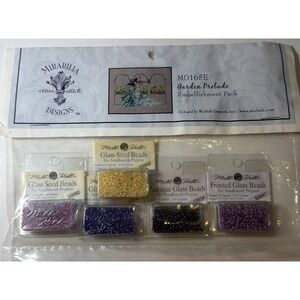 Mirabilia Garden Prelude Cross Stitch Glass Seed Beads Pack Mill Hill